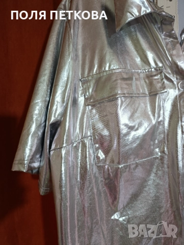 Ефектна сребърна риза, снимка 6 - Ризи - 52193603