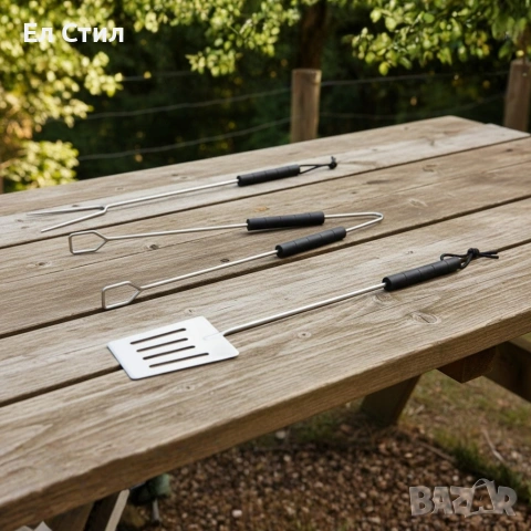 Градинско барбекю на колела, емайлирана стомана, 4 степени + Подарък 3 прибора, снимка 10 - Барбекюта - 53804423