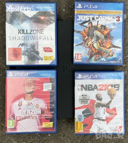 Конзола Sony PlayStation 4 Slim 1TB (PS4) + 2 контролера + 4 игри, снимка 2 - PlayStation конзоли - 55941782