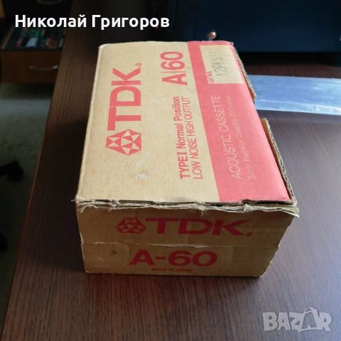 TDK A60-кашон+касети, снимка 6 - Аудио касети - 51631491