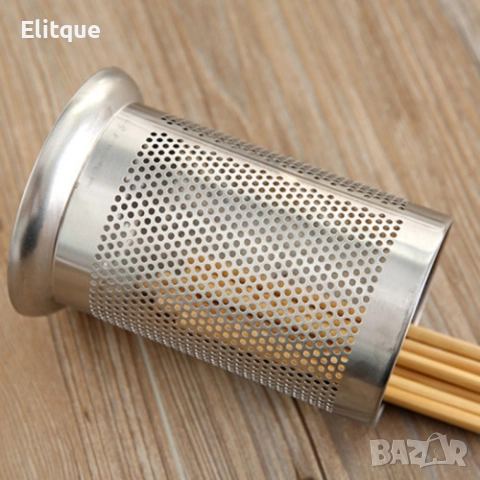 Метален органайзер за прибори,12.5 x 12.5 x 17cm, снимка 2 - Други стоки за дома - 52897720