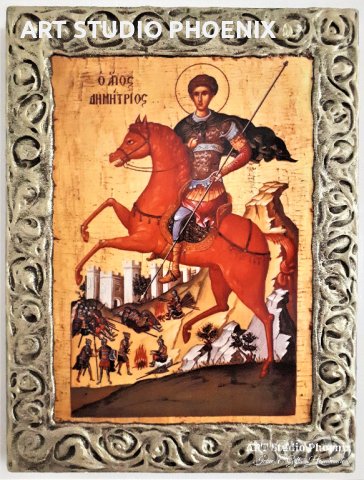 Икона на Свети Димитър icona Sveti Dimitar, снимка 1 - Икони - 21064176
