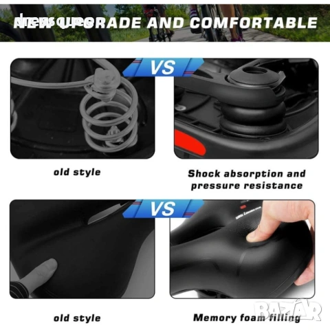 4433 Ергономична велосипедна седалка с двойна амортизация за максимално удобство, снимка 7 - Части за велосипеди - 53778929