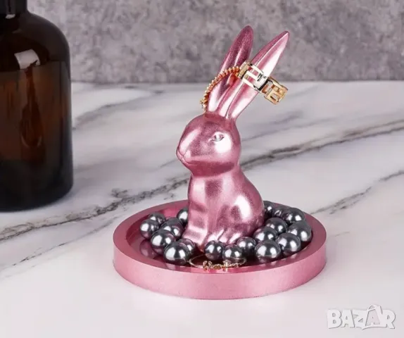 Молд поставка за бижута заек, две части 