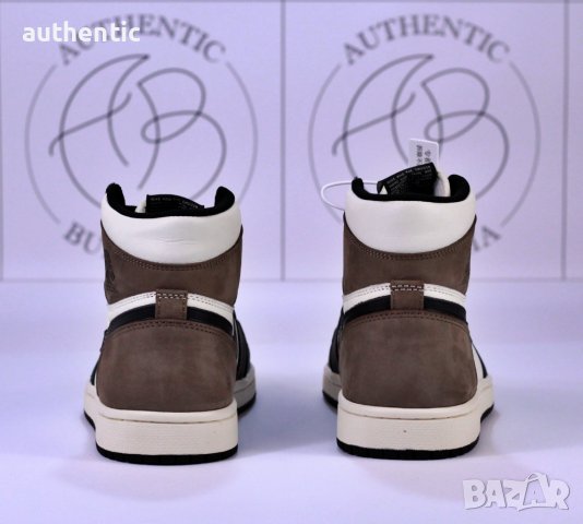 Nike Air Jordan 1 High Dark Mocha, Gold, Hyper Royal Мъжки Дамски Маратонки, снимка 5 - Спортни обувки - 34438699