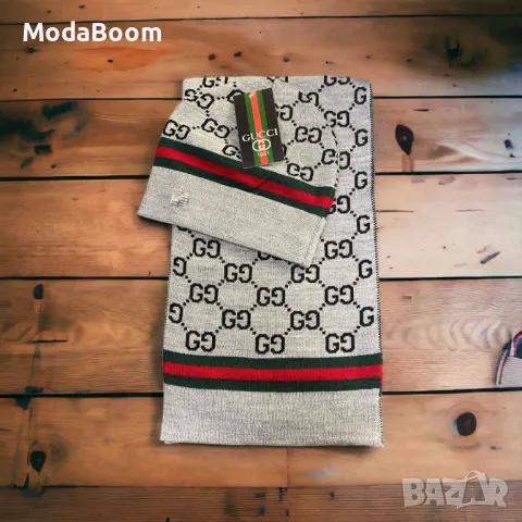Gucci шапка + шал Различни цветове 