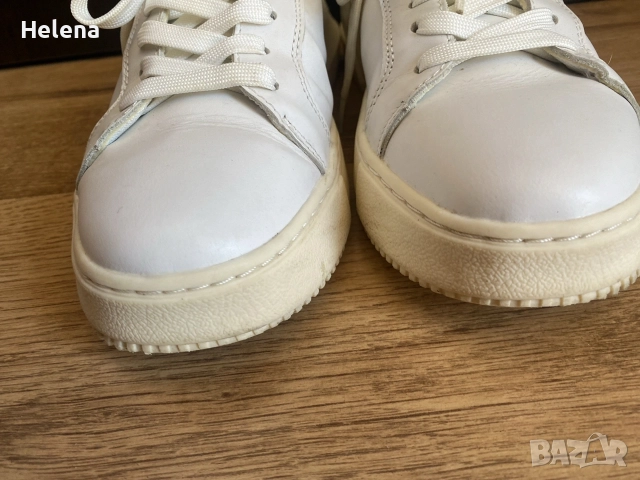 Дамски кожени маратонки сникърси Calvin Klein Jeans (Оригинал) размер 37,5-38, снимка 4 - Маратонки - 56114872
