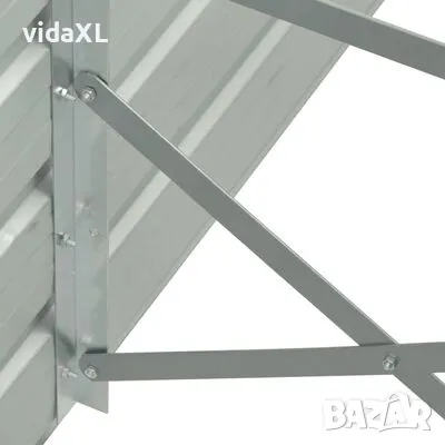 vidaXL Градинска висока леха поцинкована стомана 400x80x77 см кафява（SKU:47062）, снимка 4 - Други - 48814444