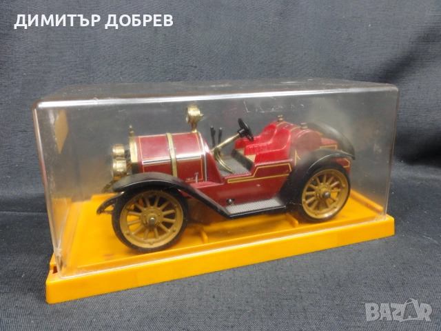 СТАРА РЕТРО ЛАМАРИНЕНА КОЛА ИГРАЧКА MERCER 1913 SCHUCO GERMANY, снимка 9 - Колекции - 52200299