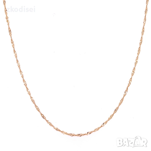 Златен синджир 1,56гр. 45,0см. 14кр. проба:585 модел:34165-4, снимка 2 - Колиета, медальони, синджири - 51652094