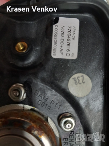 Еърбег за волан от Рено Меган, снимка 2 - Части - 44718459