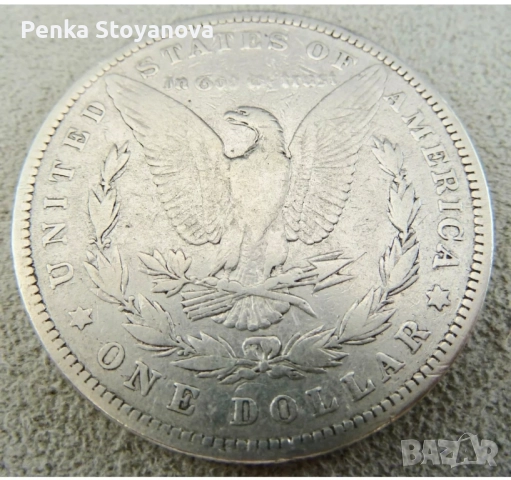 Монета 1 долар 1880г., сребро 900, снимка 4 - Нумизматика и бонистика - 52065667