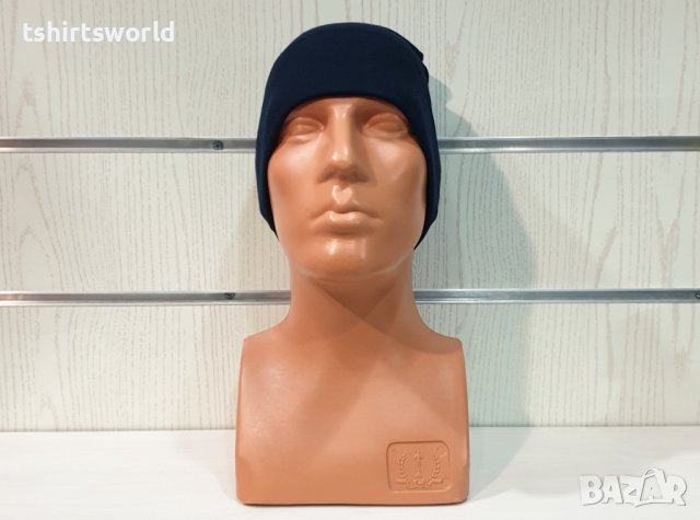 Нова зимна шапка с подгъв в черен цвят, снимка 6 - Шапки - 39325599