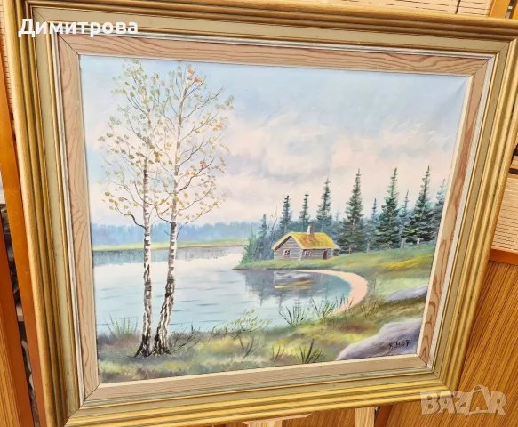 Картина масло върху платно , снимка 5 - Картини - 56327784