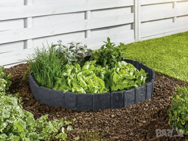 НОВИ! Забождаща се ограда за лехи 2,5 метра, снимка 2 - Градински мебели, декорация  - 51694614