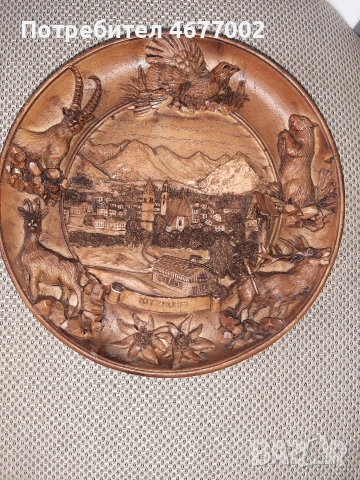 чиния със ловни мотиви, снимка 2 - Антикварни и старинни предмети - 53519457