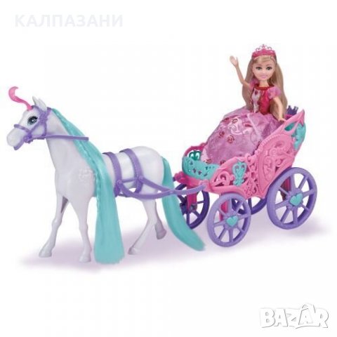 Sparkle Girlz Каляска с Кон и Кукла 10068, снимка 2 - Кукли - 36019980