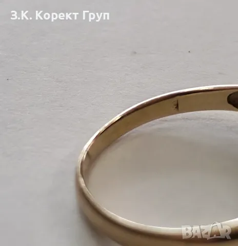 Дамски златен пръстен 14К 585 / 2,25 гр., снимка 6 - Пръстени - 55857858