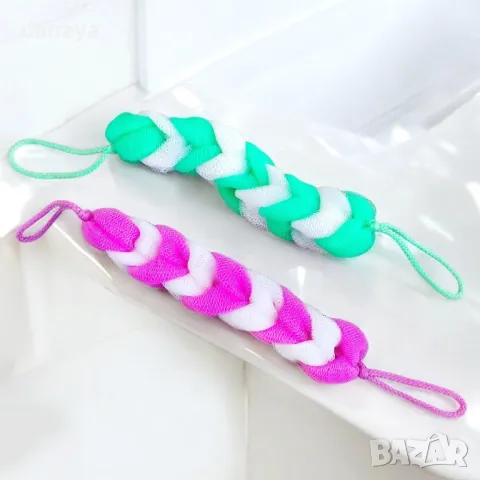 5373 Разтегателна гъба за баня изтривалка за гръб тип Плитка, снимка 2 - Други - 47712295