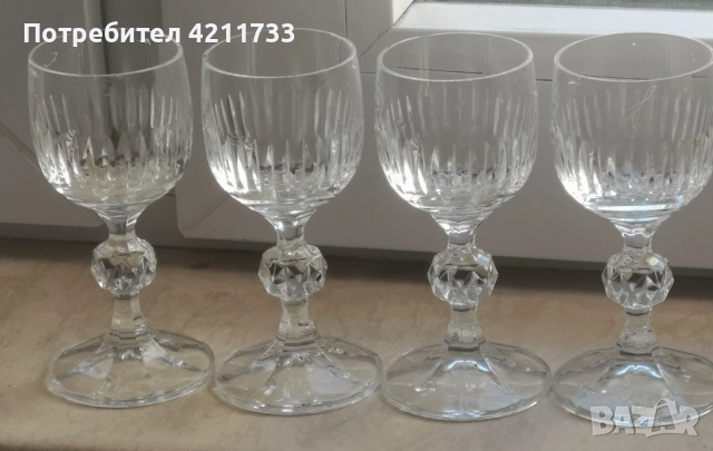 5 кристални чаши за алкохол НОВО, снимка 2 - Чаши - 52735773