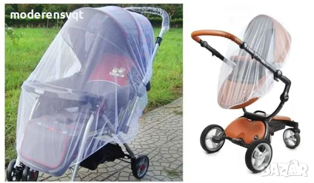 Мрежа против комари за бебешка количка, снимка 2 - Детски колички - 50412515