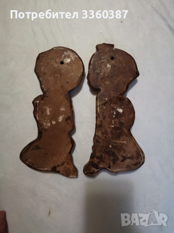 ретро керамични молещи дечица за стена, снимка 2 - Декорация за дома - 44744562