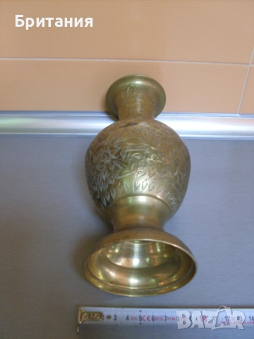 Бронзова ваза с маркировка., снимка 3 - Антикварни и старинни предмети - 52920928