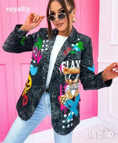 Дамско модерно сако, снимка 2 - Сака - 49513606