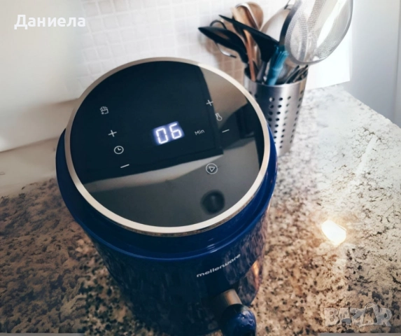 Еър файър с горещ въздух Mellerware - Air fryer Crunchy Blue, снимка 4 - Други - 51589102