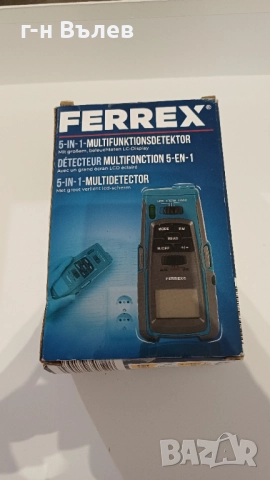 FERREX 5-в-1 многофункционален детектор, снимка 5 - Измервателни инструменти - 52959369