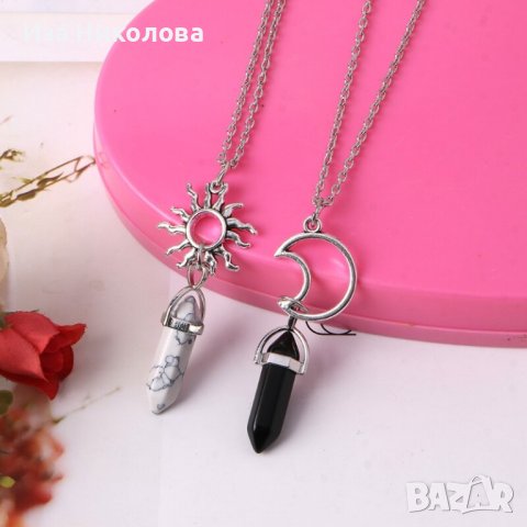 Комплект от два медальона Слънце и Луна, снимка 5 - Колиета, медальони, синджири - 35596071