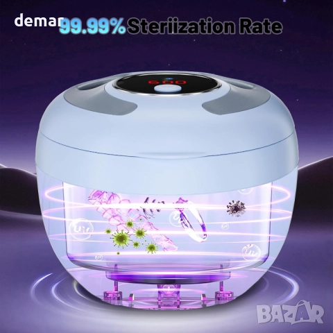 Ултразвуков почистващ апарат за протези, TechKen 45khz с UV светлина, снимка 3 - Други - 52521423