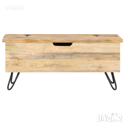 vidaXL Ракла, 90x40x45 см, мангово дърво масив, снимка 2 - Скринове - 56146623