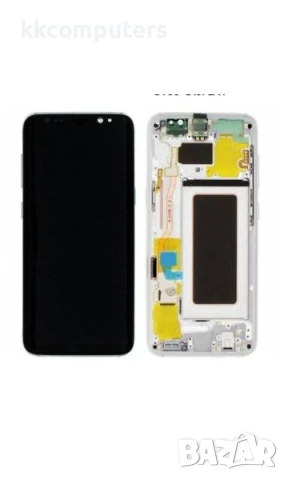LCD Дисплей за Samsung SM-G950F S8 / GH97-20457B/20458B/20473B/20629B/ Тъч скрийн + рамка / Сребърен