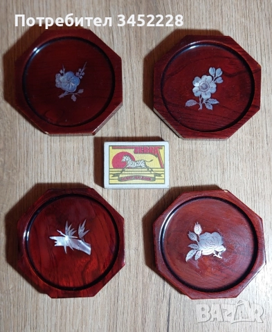 подложки дървени инкрустирани със седеф за ценители , снимка 11 - Декорация за дома - 51694540