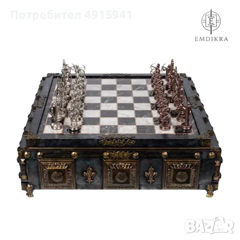 Уникален шах ръчна изработка, снимка 3 - Шах и табла - 55741044