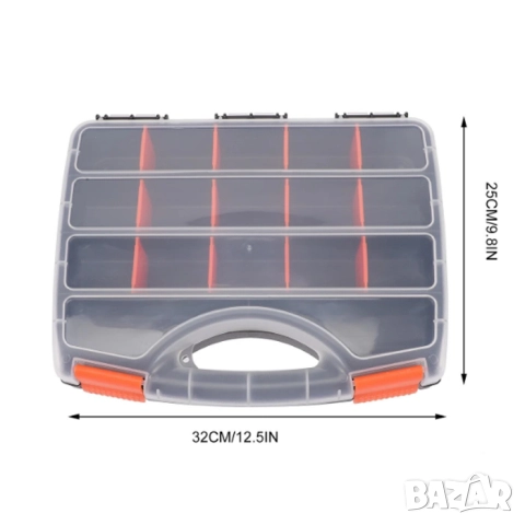 Органайзер за инструменти PA1302 – Куфарче с 17 отделения, снимка 3 - Куфари с инструменти - 52332092