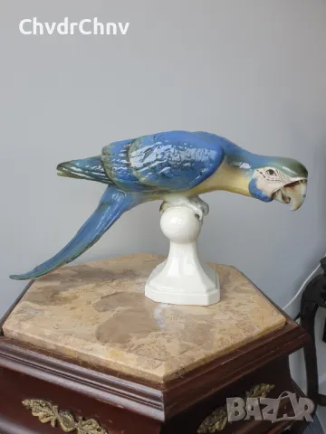 Royal Dux Bohemia статуетки 33-37-40см/Роял Дюкс Бохемия стара порцеланова фигура/папагал-фазан-слон