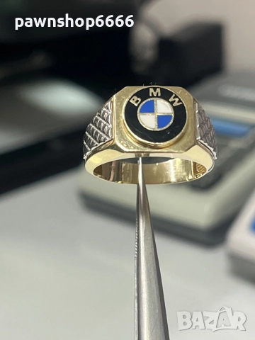 Златен пръстен 14 карата, снимка 12 - Пръстени - 51988762