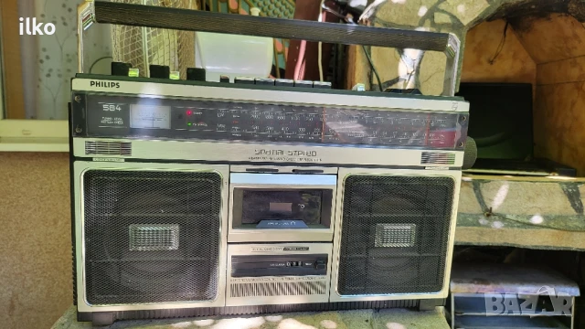 PHILIPS 584 SPATIAL STEREO, снимка 5 - Радиокасетофони, транзистори - 51308143