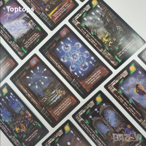 Таро карти: Lord of the Rings Tarot, 7x12 см с хартиена книжка, снимка 10 - Карти за игра - 36310572