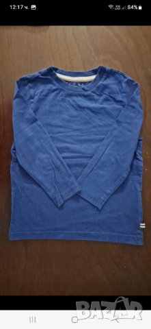 3-4г 104см Комплект 6бр Блуза Тениска с дълъг ръкав Материя памук Цвят синьо, тъмно синьо, сиво, чер, снимка 7 - Детски Блузи и туники - 42120572