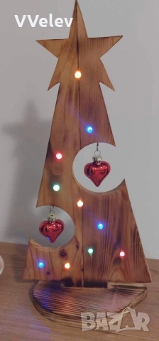 Коледни дървени декорации , снимка 6 - Декорация за дома - 52356142