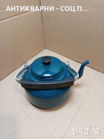 Соц Стар Чисто Нов Емайлиран Чайник. НОМЕР 1700., снимка 3 - Антикварни и старинни предмети - 53818829