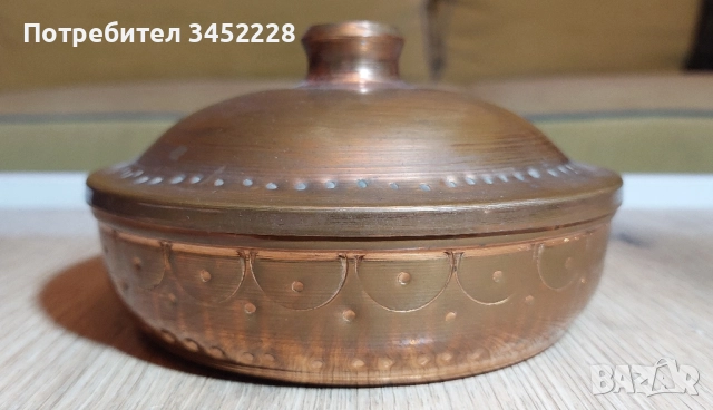 кутия медна ретро за ценители отлична , снимка 4 - Антикварни и старинни предмети - 51546336