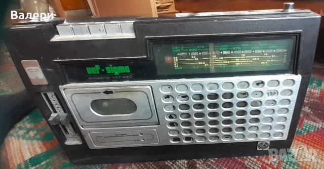Стар соц. радиокасетофон ”ВЕФ Сигма”, снимка 5 - Антикварни и старинни предмети - 53862786