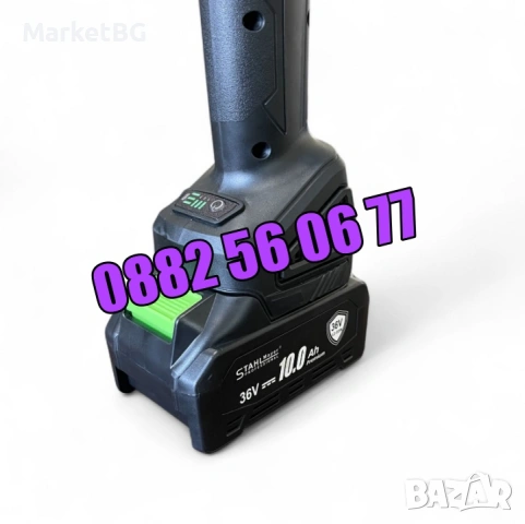 К-т Акумулаторен перфоратор, ъглошлайф 125 мм, гайковерт/винтоверт 36V, снимка 7 - Други инструменти - 53274470