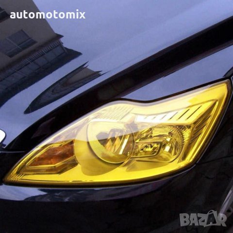 Фолио за затъмняване на фарове и стопове - Жълт 1м.х30см