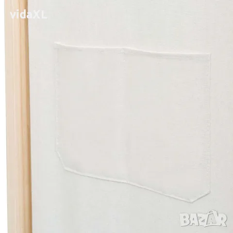 vidaXL Параван за стая, 6 панела, кремав, 240х170х4 cм, текстил, снимка 6 - Паравани - 56146443