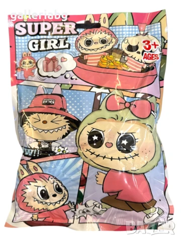 Labubu ключодържател (изненада) – фигурка + карти 